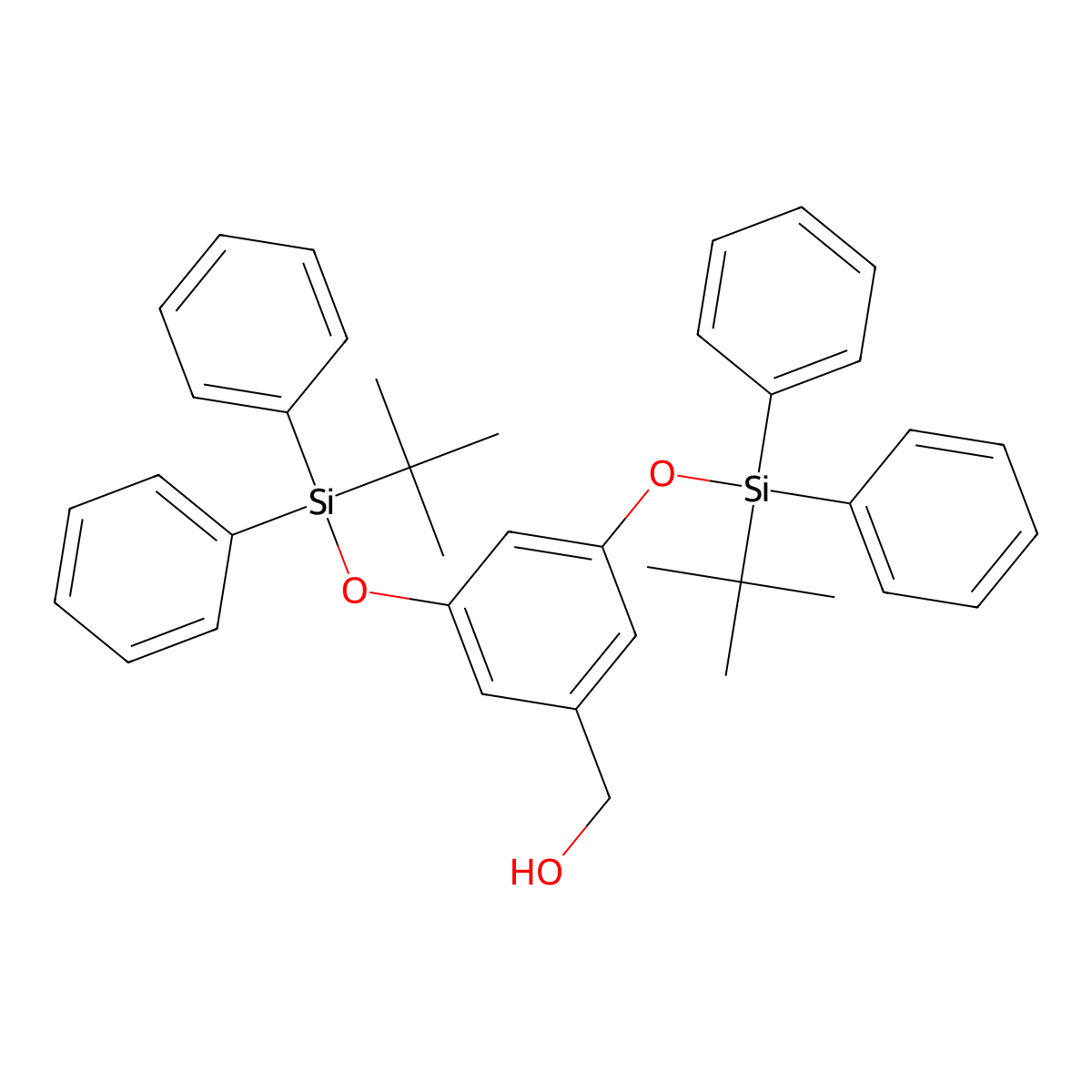 3,5-Bis(tert-butyldiphenylsilyloxy)benzyl Alcohol molecular structure, CAS 182250-70-0