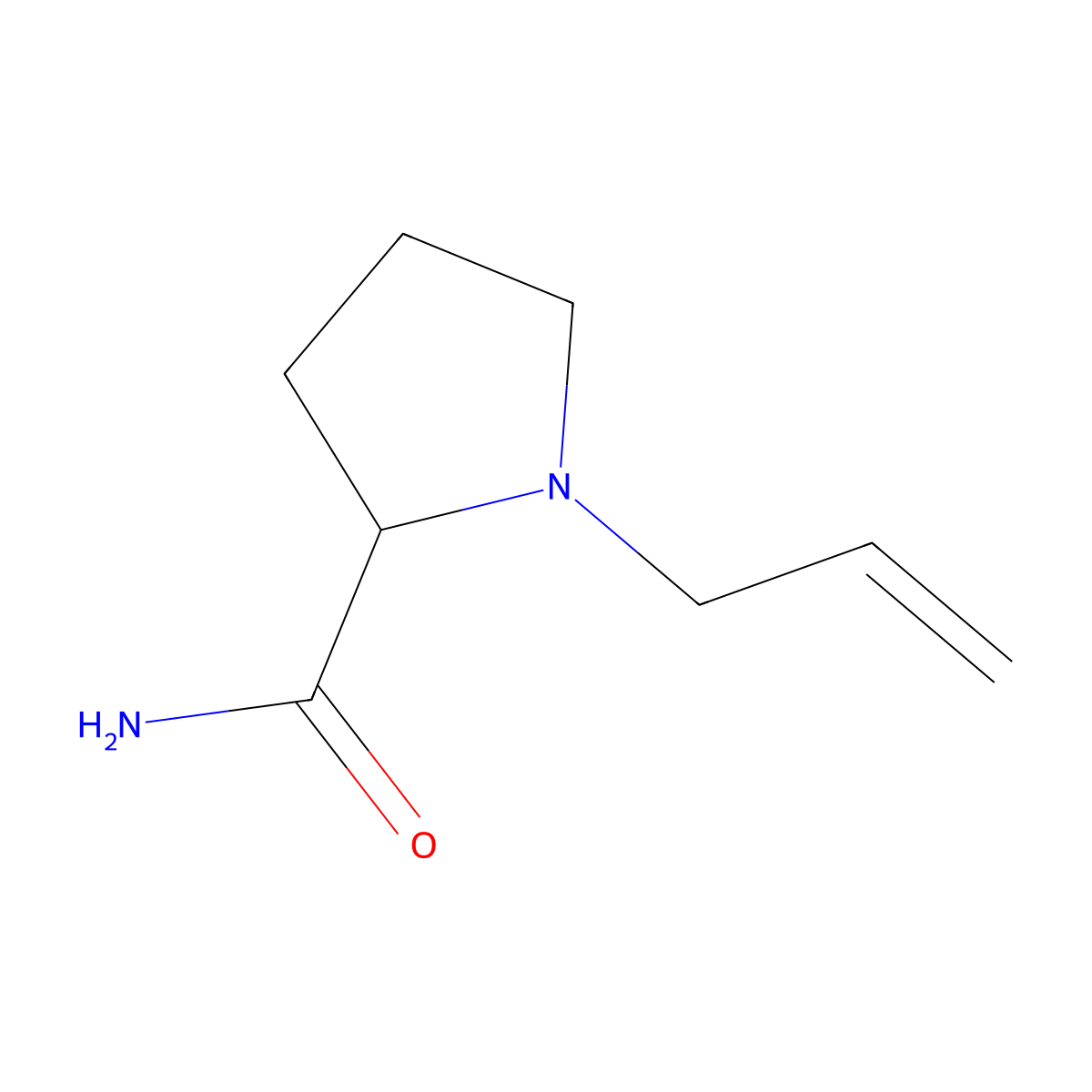 1-(Prop-2-EN-1-YL)pyrrolidine-2-carboxamide molecular structure, CAS 1822516-80-2