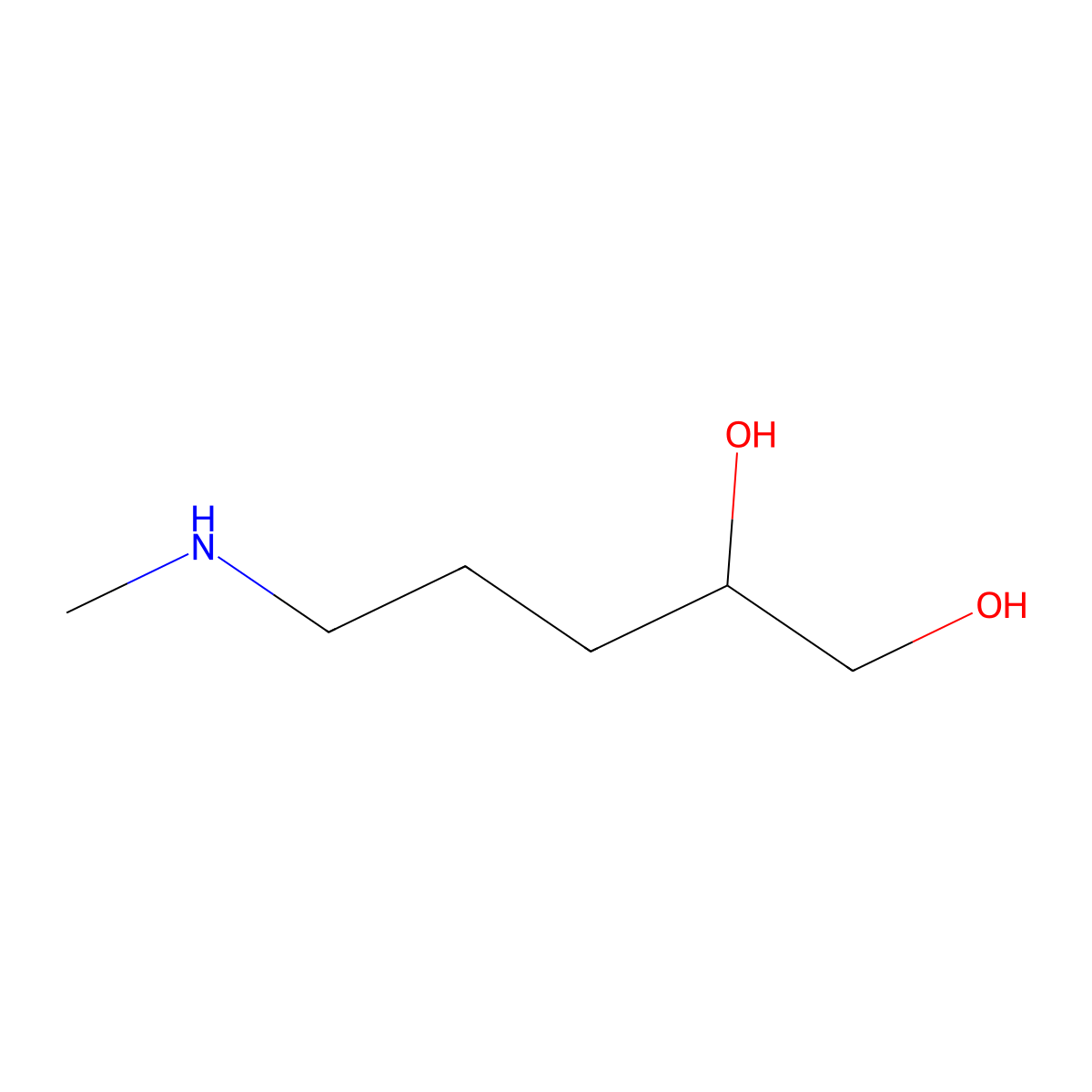5-(Methylamino)pentane-1,2-diol molecular structure, CAS 1822527-24-1
