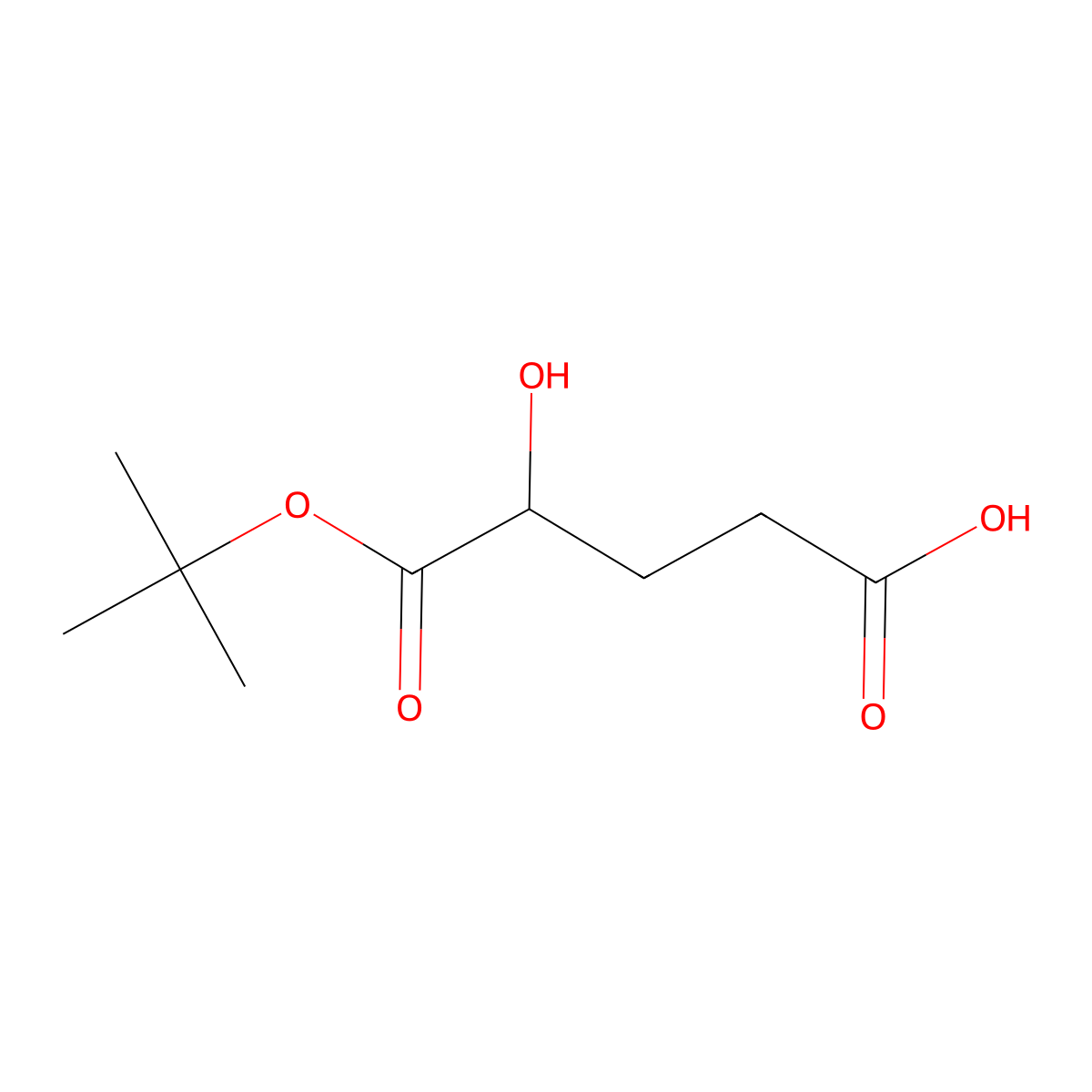 5-(Tert-butoxy)-4-hydroxy-5-oxopentanoic acid molecular structure, CAS 1822554-86-8