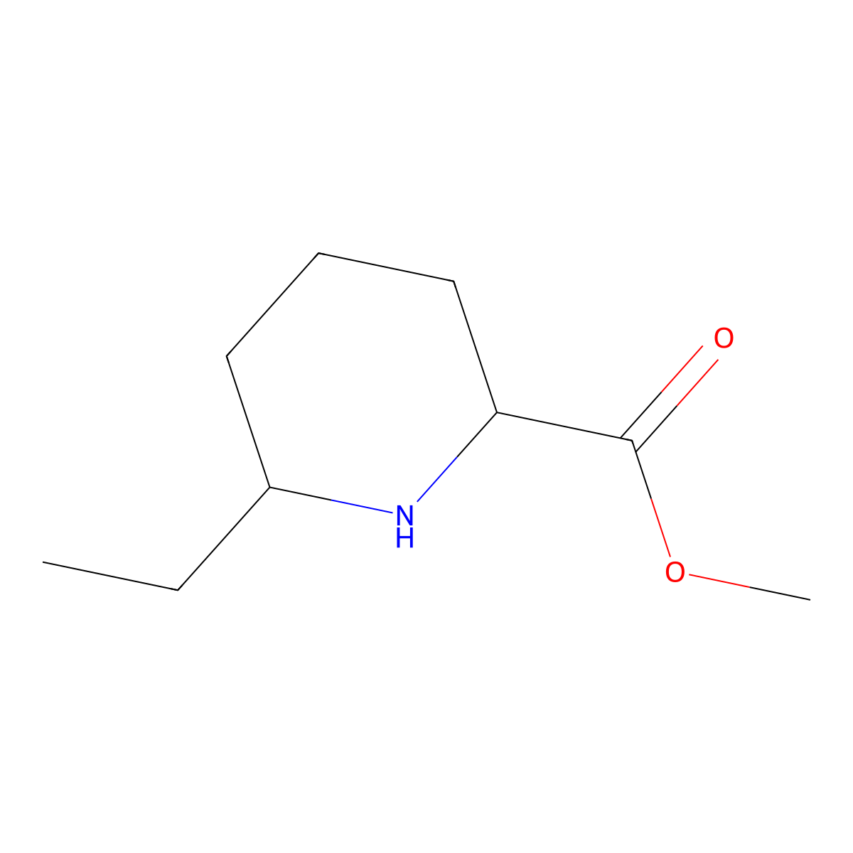 Methyl 6-ethylpiperidine-2-carboxylate molecular structure, CAS 1822558-69-9