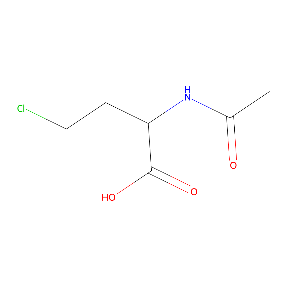 4-Chloro-2-acetamidobutanoic acid molecular structure, CAS 1822564-67-9