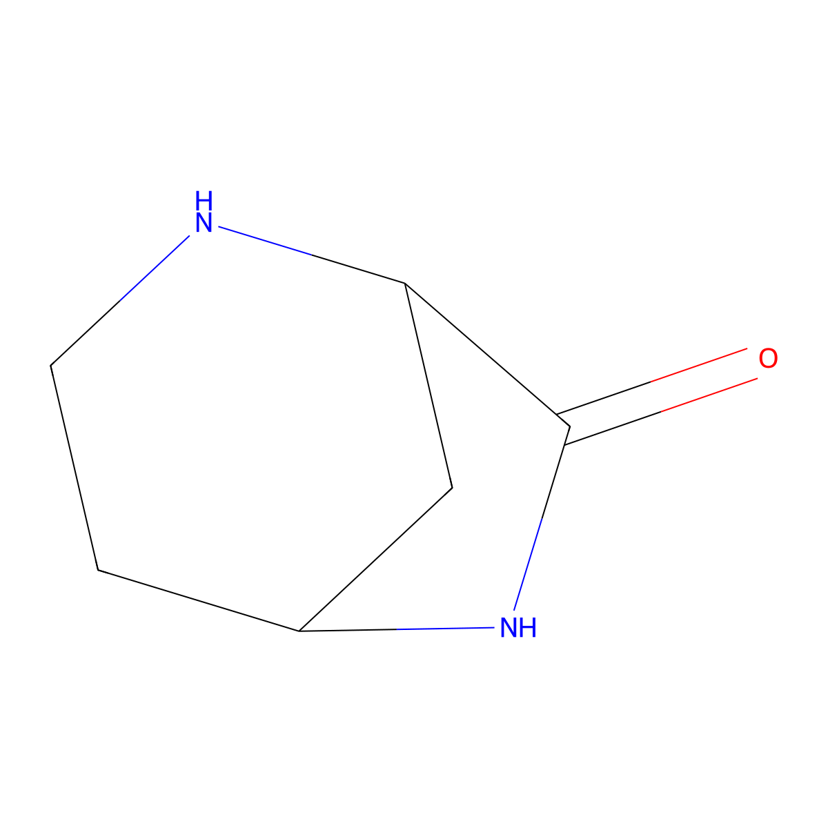 2,6-Diazabicyclo[3.2.1]octan-7-one molecular structure, CAS 1822567-54-3