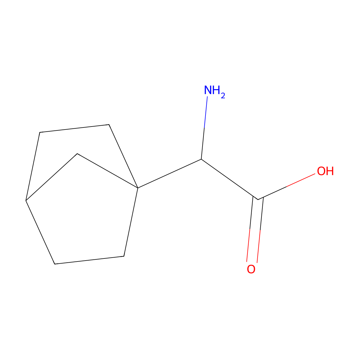 2-Amino-2-{bicyclo[2.2.1]heptan-1-yl}acetic acid molecular structure, CAS 1822593-83-8