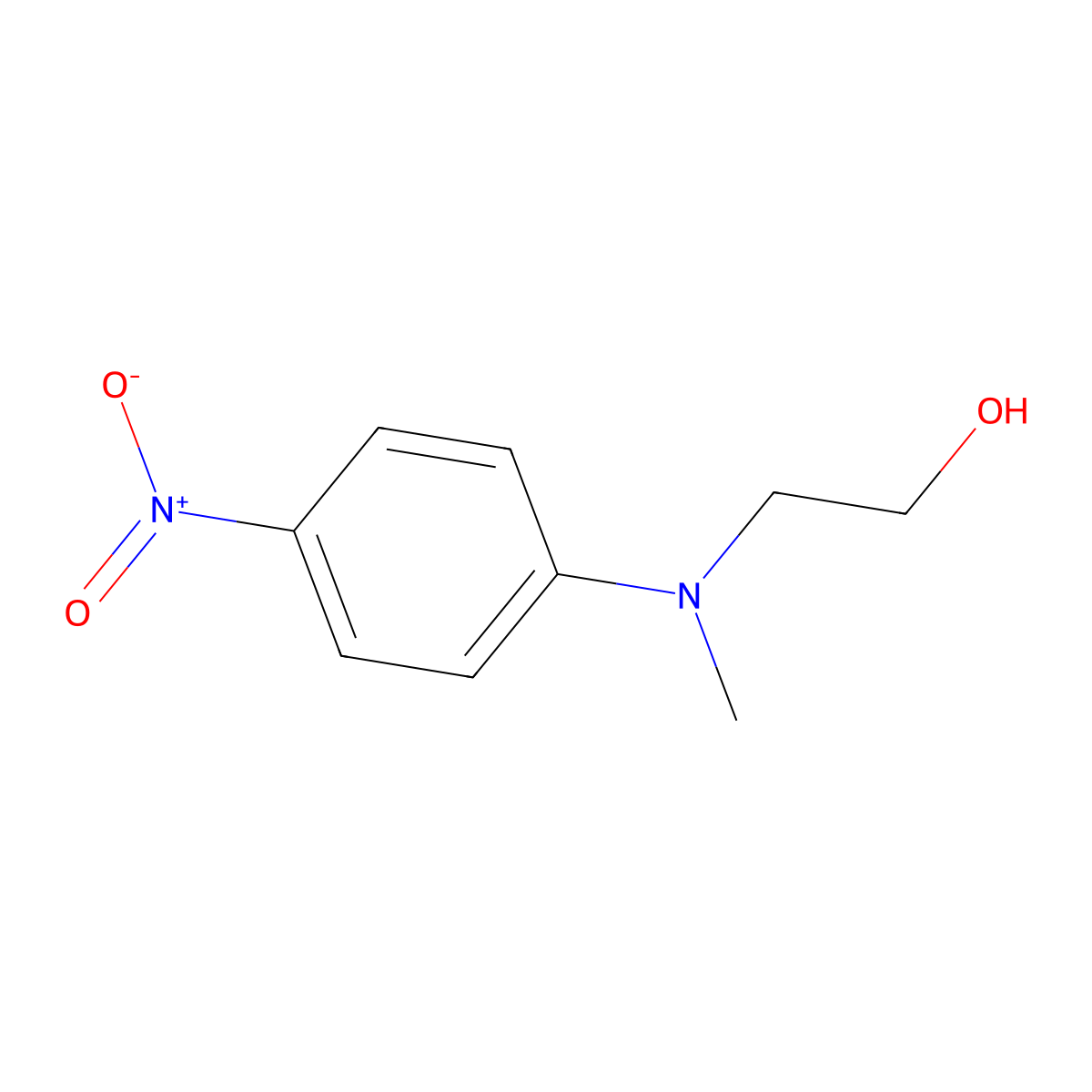 2-(Methyl(4-nitrophenyl)amino)ethan-1-ol molecular structure, CAS 18226-16-9