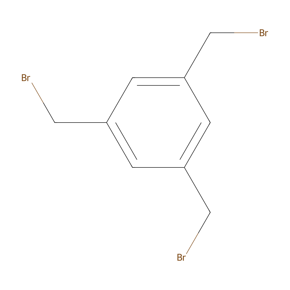 1,3,5-Tris(bromomethyl)benzene molecular structure, CAS 18226-42-1