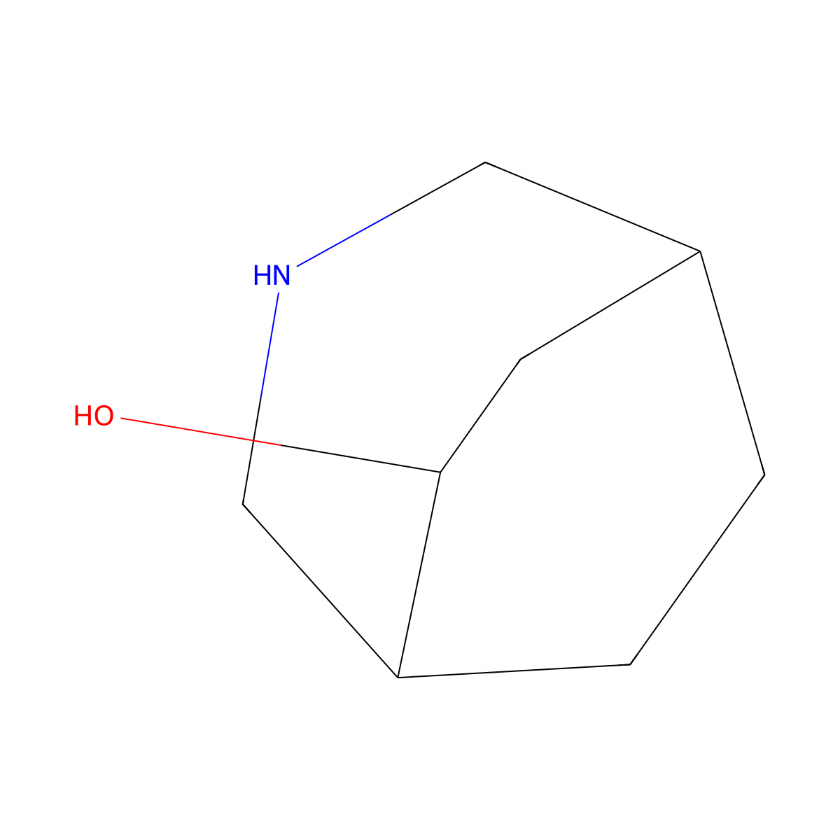 3-Azabicyclo[3.2.2]nonan-6-ol molecular structure, CAS 1822603-89-3