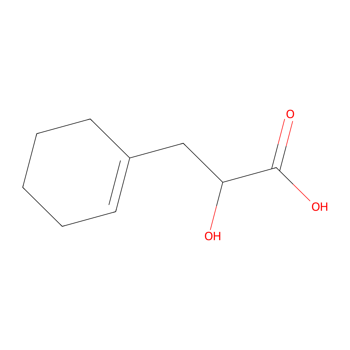 3-(Cyclohex-1-en-1-yl)-2-hydroxypropanoic acid molecular structure, CAS 1822606-08-5