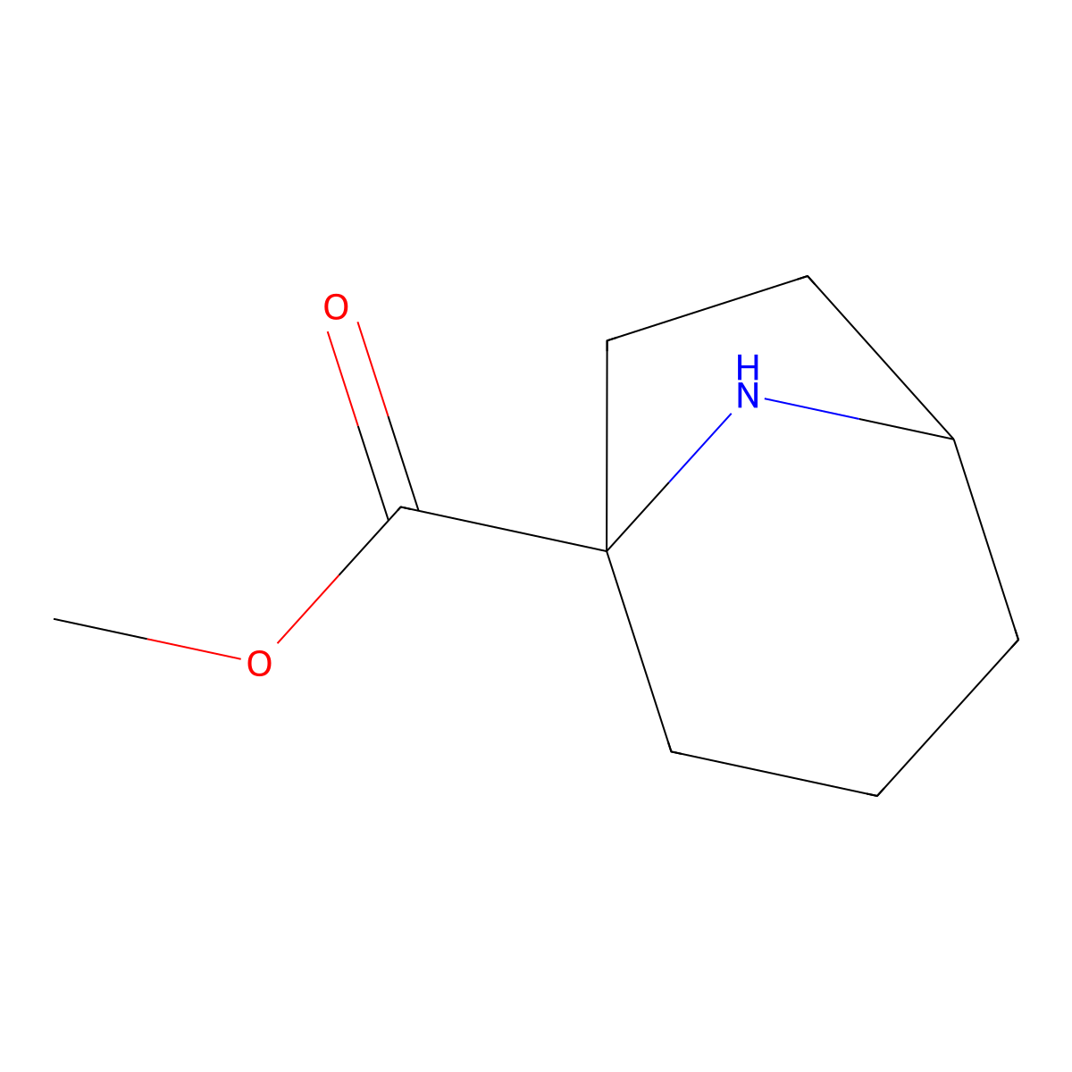 Methyl 8-azabicyclo[3.2.1]octane-1-carboxylate molecular structure, CAS 1822606-88-1