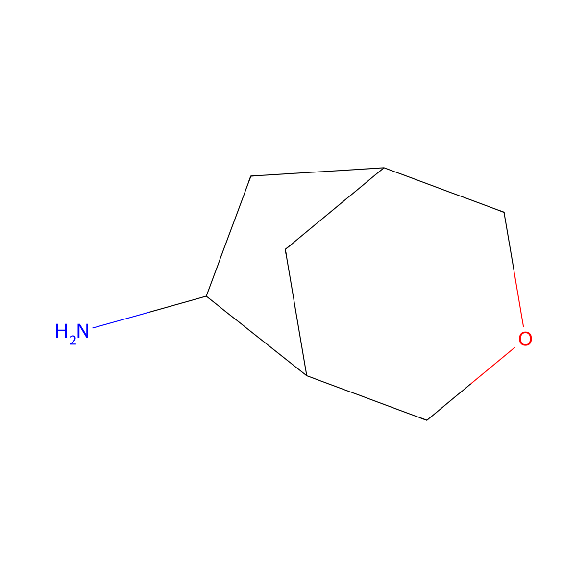 3-Oxabicyclo[3.2.1]octan-6-amine molecular structure, CAS 182261-82-1