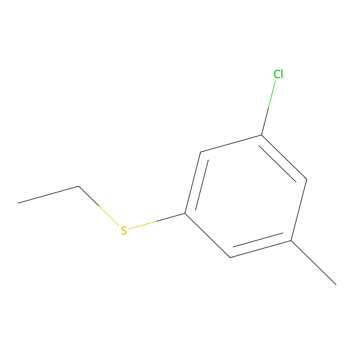 1-Chloro-3-(ethylthio)-5-methylbenzene molecular structure, CAS 1822628-75-0