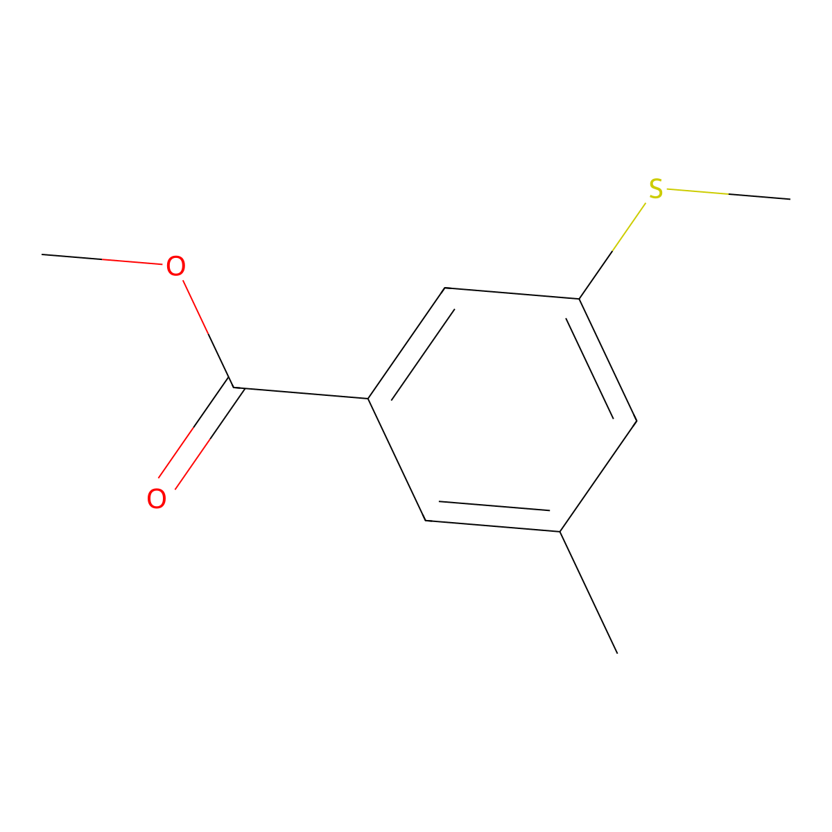 Methyl 3-methyl-5-(methylthio)benzoate molecular structure, CAS 1822631-53-7