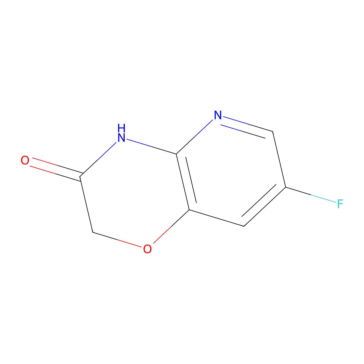 7-fluoro-2H,3H,4H-pyrido[3,2-b][1,4]oxazin-3-one molecular structure, CAS 1822633-41-9