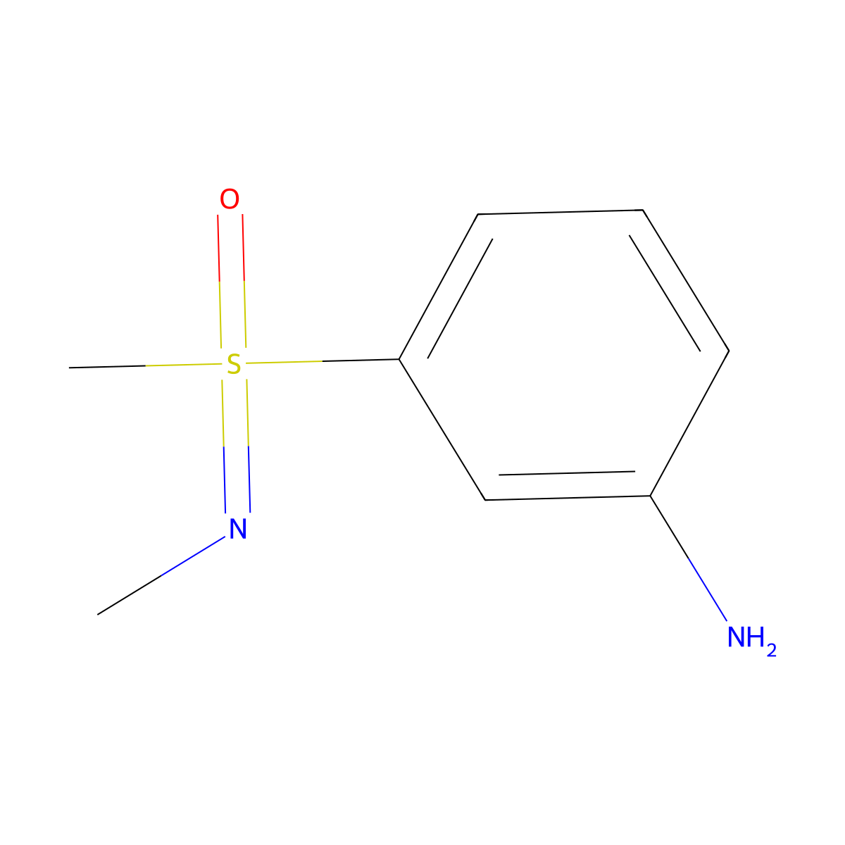 3-[Methyl(methylimino)oxo-lambda6-sulfanyl]aniline molecular structure, CAS 1822633-59-9