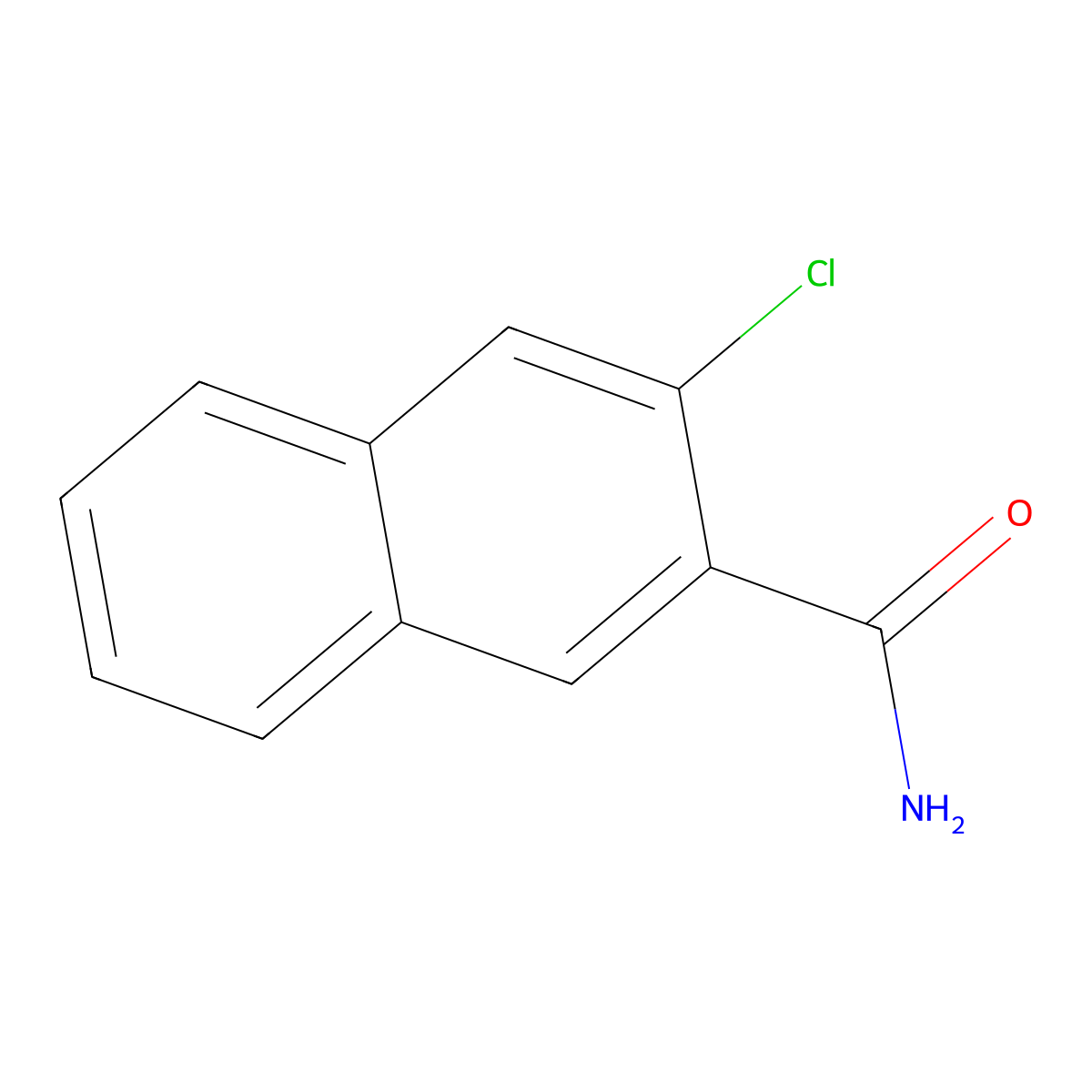 3-Chloro-2-naphthalenecarboxamide molecular structure, CAS 1822634-57-0