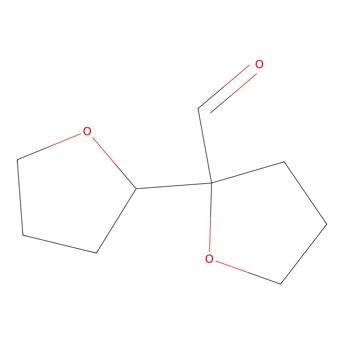2-(Oxolan-2-YL)oxolane-2-carbaldehyde molecular structure, CAS 1822638-32-3