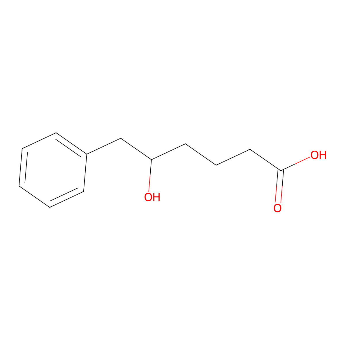 5-Hydroxy-6-phenylhexanoic acid molecular structure, CAS 1822644-59-6