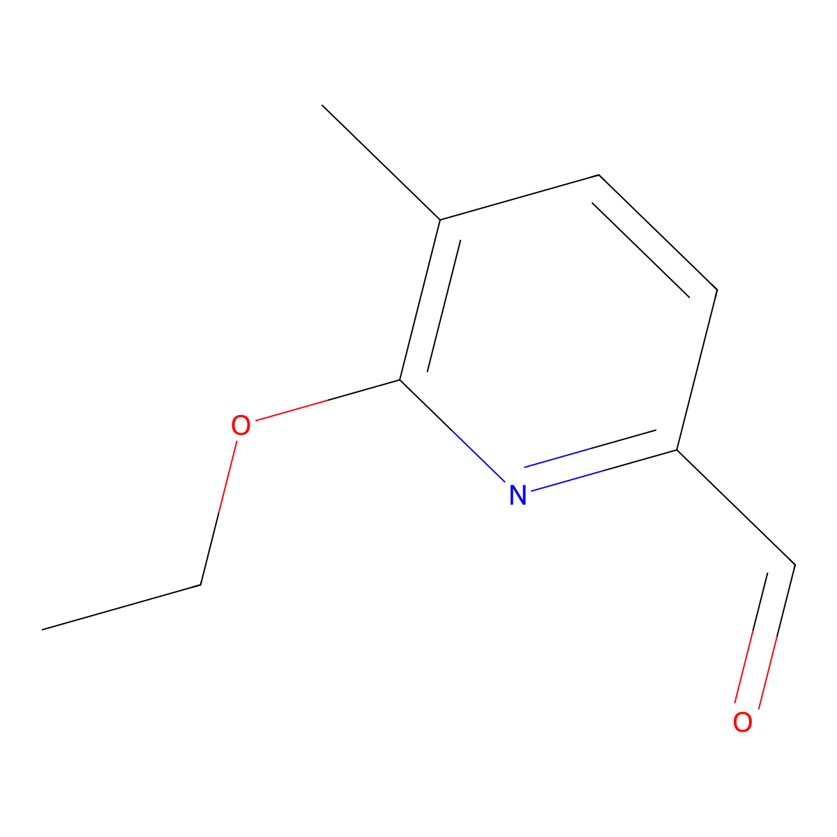 6-Ethoxy-5-methylpicolinaldehyde molecular structure, CAS 1822646-26-3