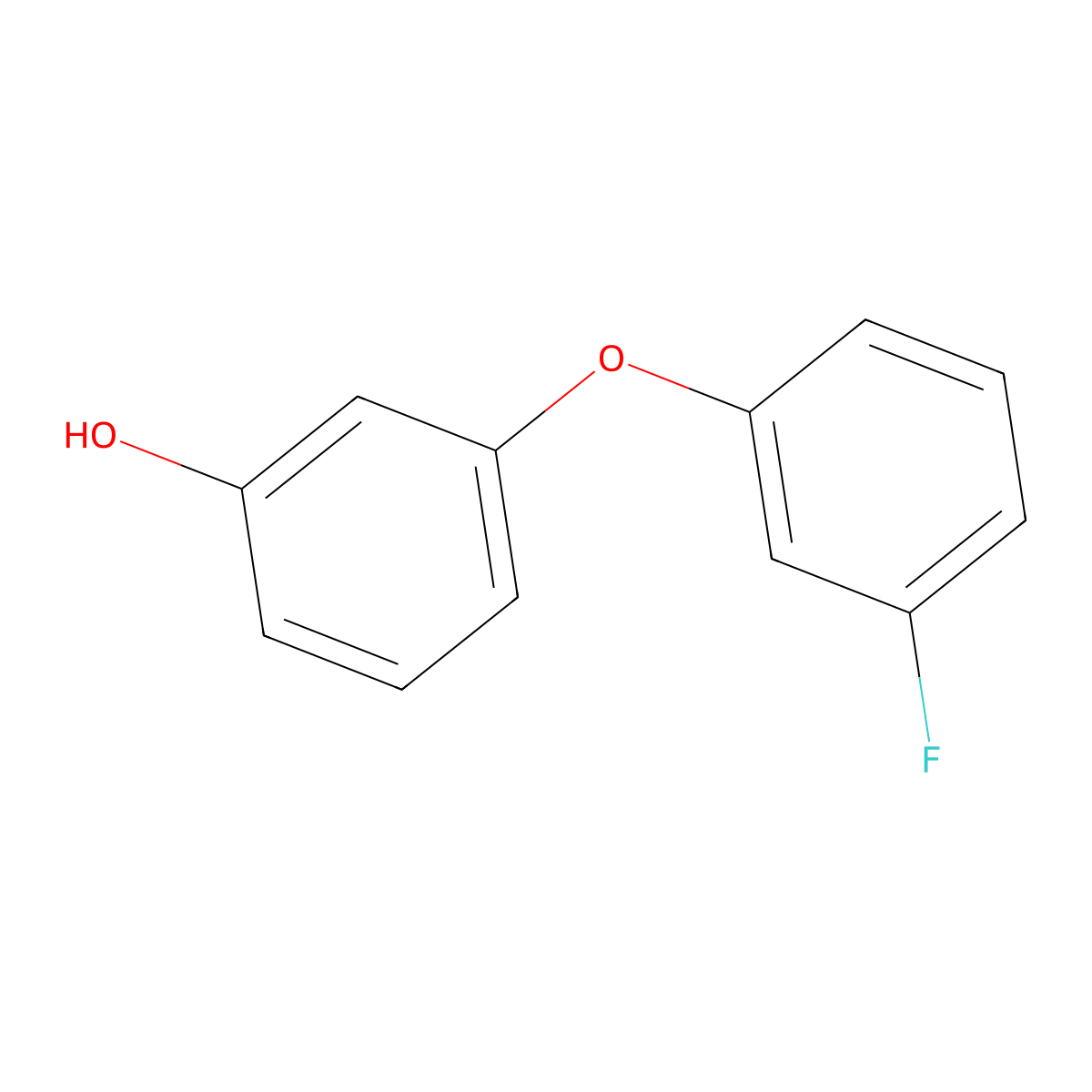3-(3-Fluorophenoxy)phenol molecular structure, CAS 1822650-44-1