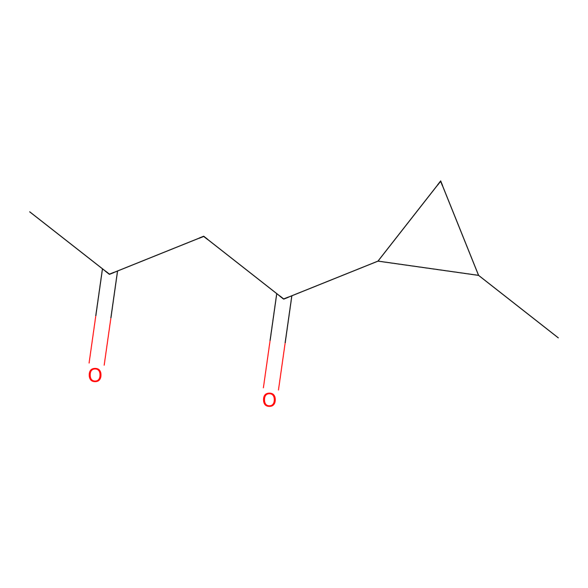 1-(2-Methylcyclopropyl)butane-1,3-dione molecular structure, CAS 1822654-72-7
