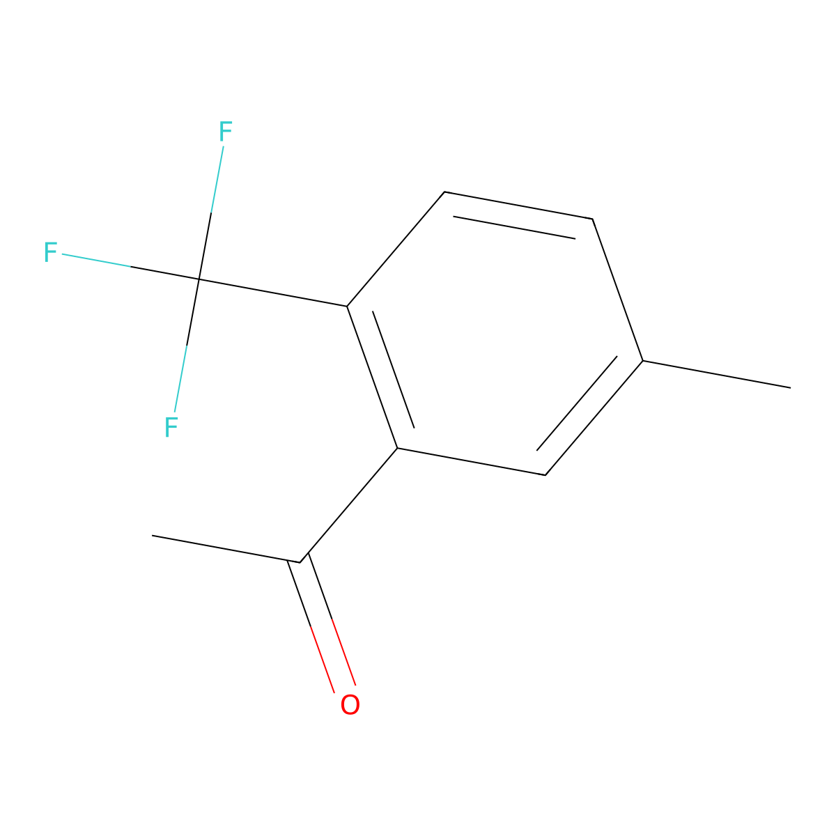 1-(5-Methyl-2-(trifluoromethyl)phenyl)ethanone molecular structure, CAS 1822657-03-3