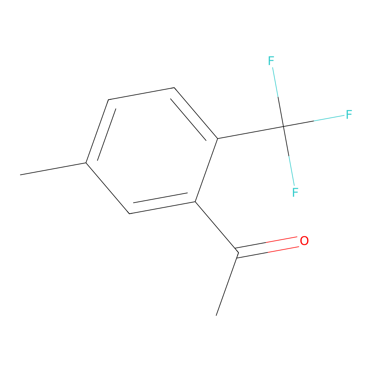 1-(5-Methyl-2-(trifluoromethyl)phenyl)ethanone molecular structure, CAS 1822657-03-3