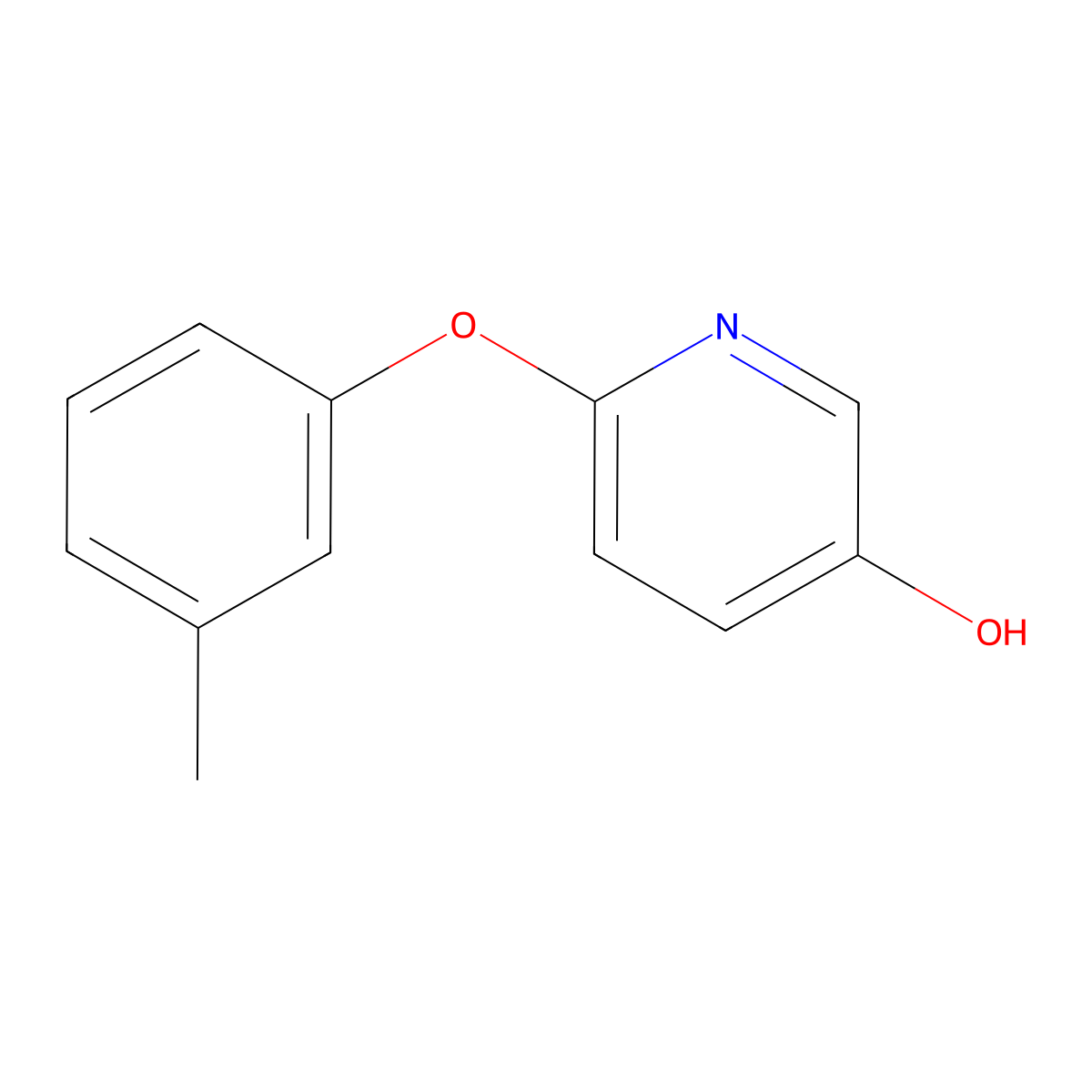 6-(3-Methylphenoxy)pyridin-3-OL molecular structure, CAS 1822664-58-3