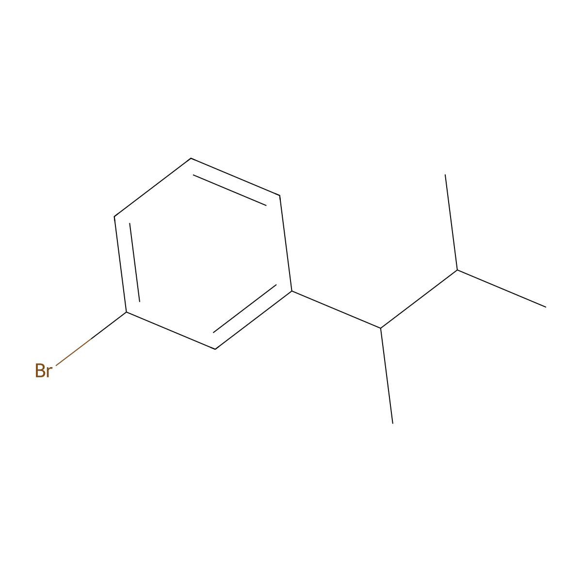 1-Bromo-3-(1,2-dimethylpropyl)benzene molecular structure, CAS 1822665-82-6