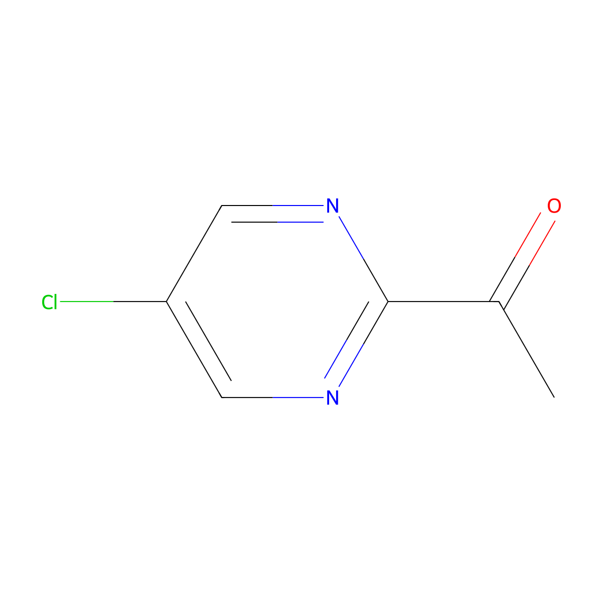 1-(5-Chloropyrimidin-2-yl)ethan-1-one molecular structure, CAS 1822666-76-1