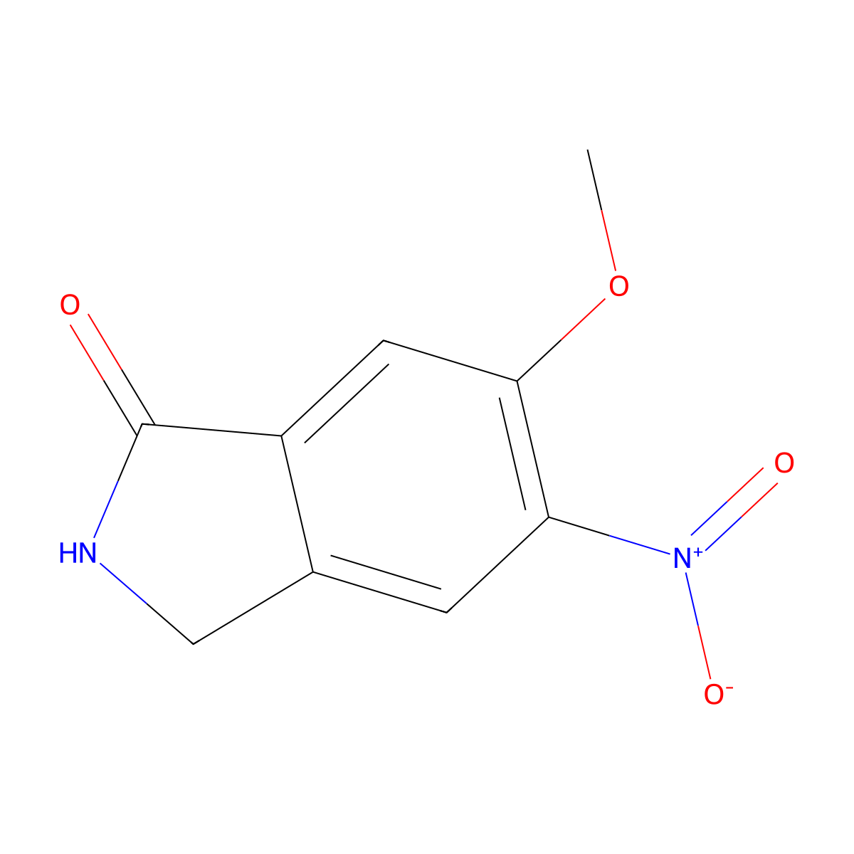 6-Methoxy-5-nitroisoindolin-1-one molecular structure, CAS 1822668-04-1