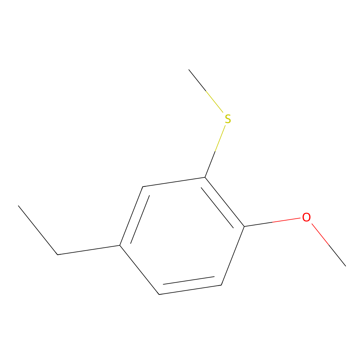 (5-Ethyl-2-methoxyphenyl)(methyl)sulfane molecular structure, CAS 1822670-95-0