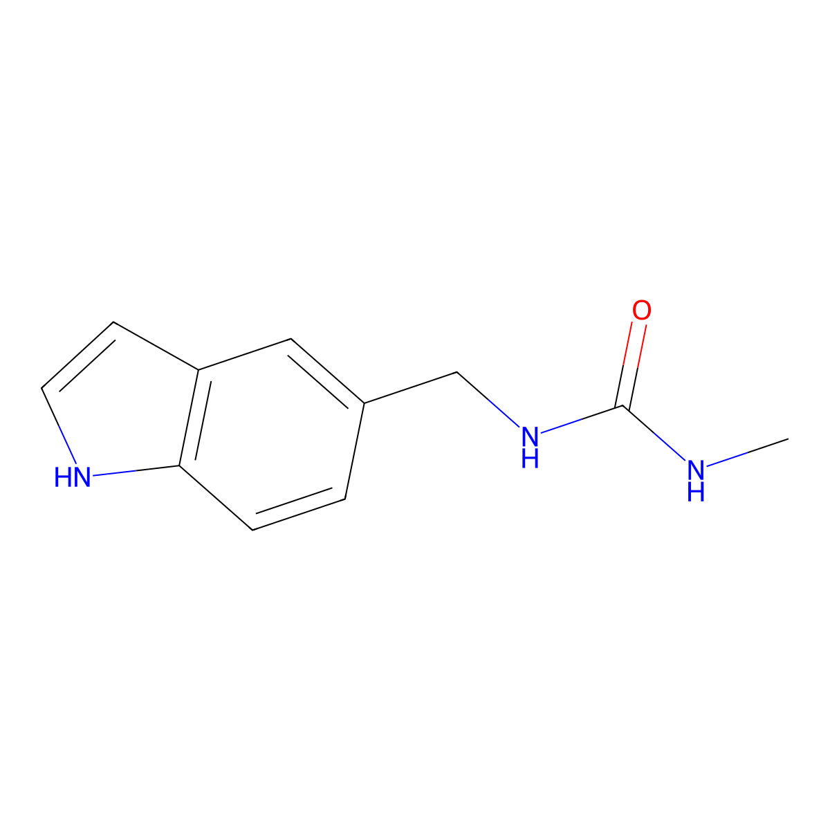 1-(1H-indol-5-ylmethyl)-3-methylurea molecular structure, CAS 1822673-52-8