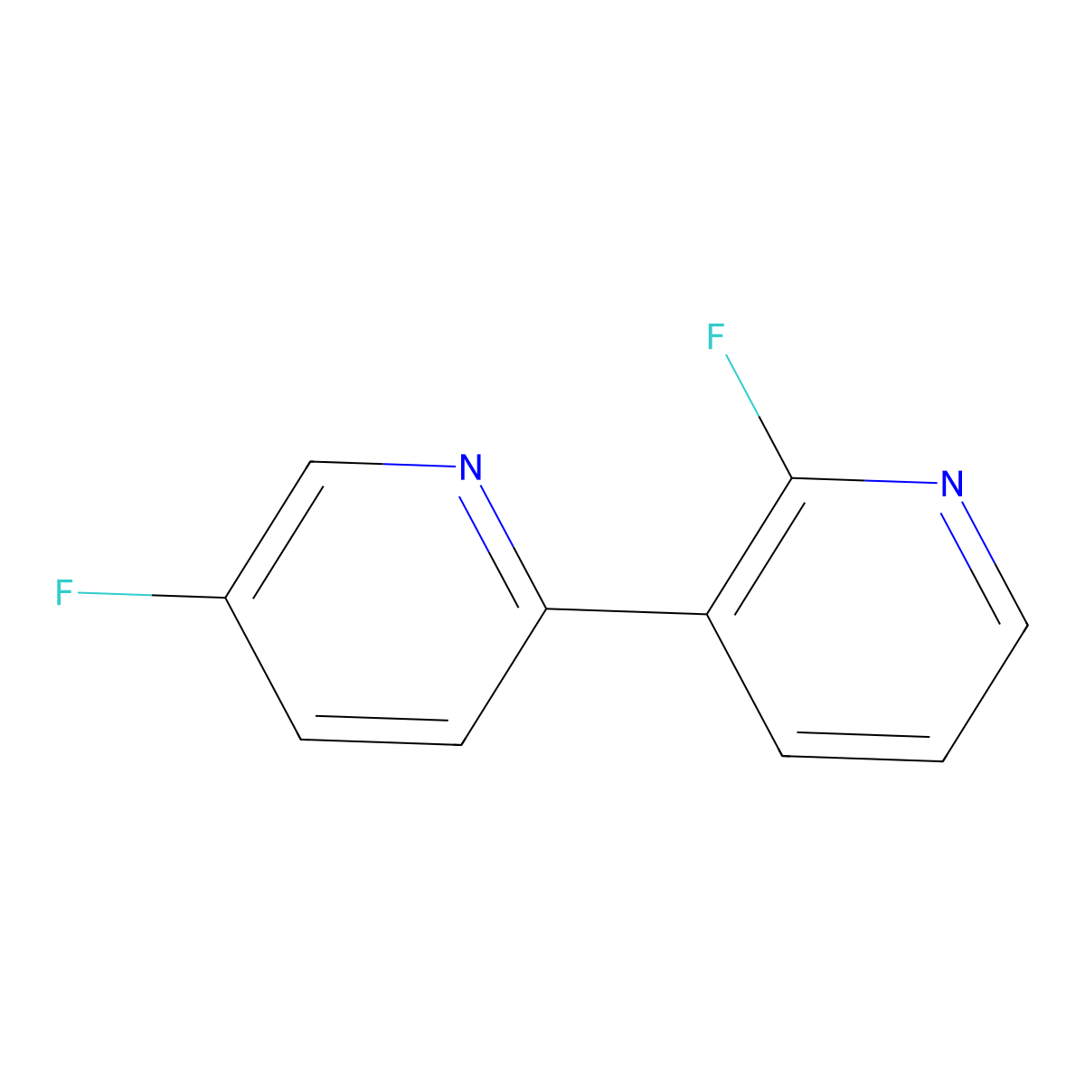 2',5-Difluoro-2,3'-bipyridine molecular structure, CAS 1822673-70-0