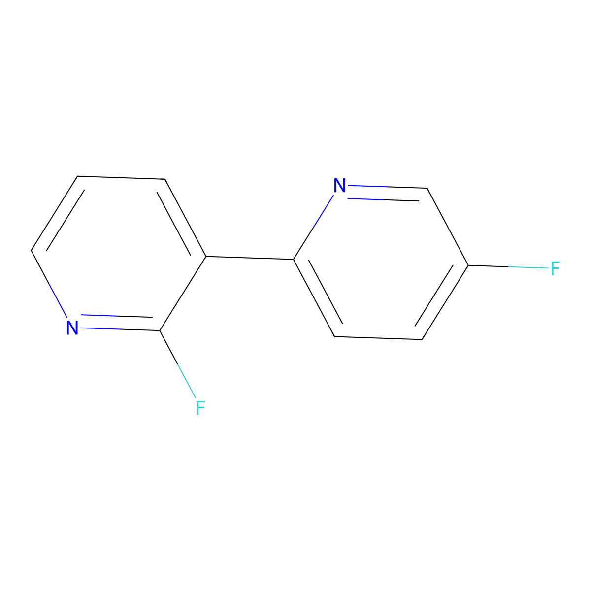 2',5-Difluoro-2,3'-bipyridine molecular structure, CAS 1822673-70-0