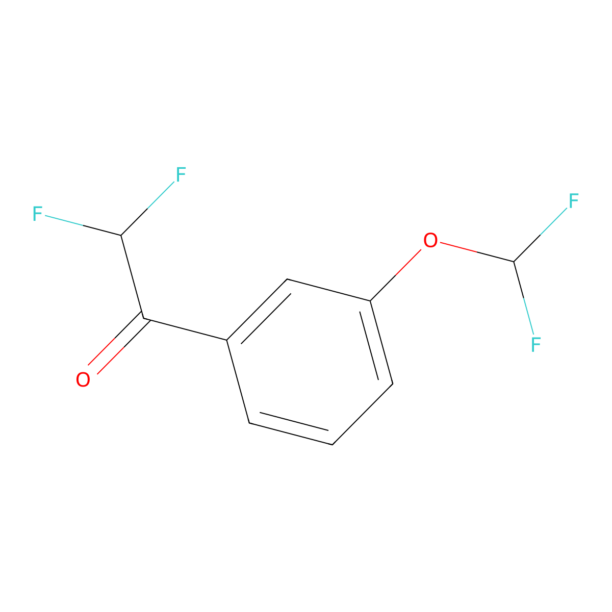 1-[3-(Difluoromethoxy)phenyl]-2,2-difluoroethan-1-one molecular structure, CAS 1822673-92-6