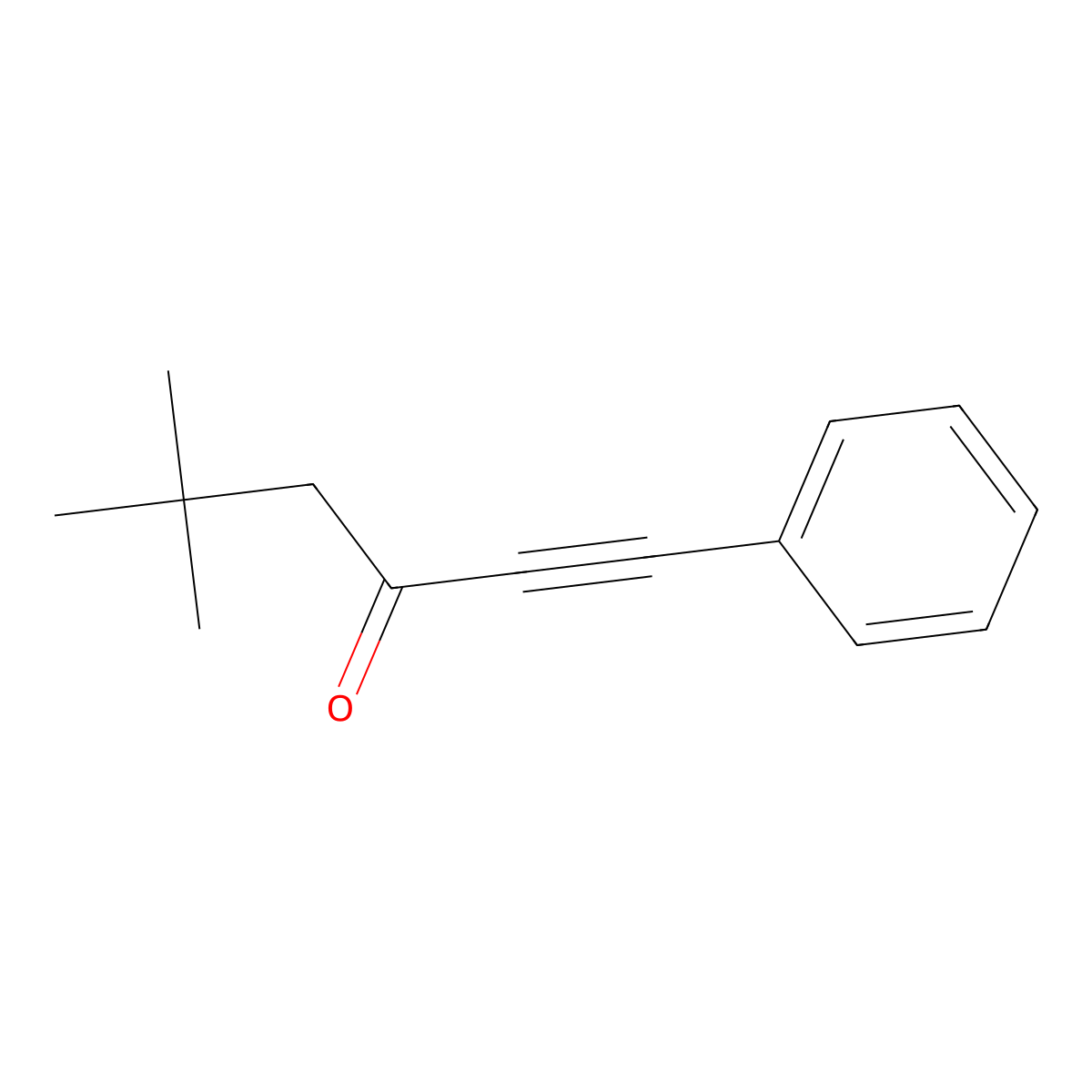 5,5-Dimethyl-1-phenyl-1-hexyn-3-one molecular structure, CAS 1822673-95-9