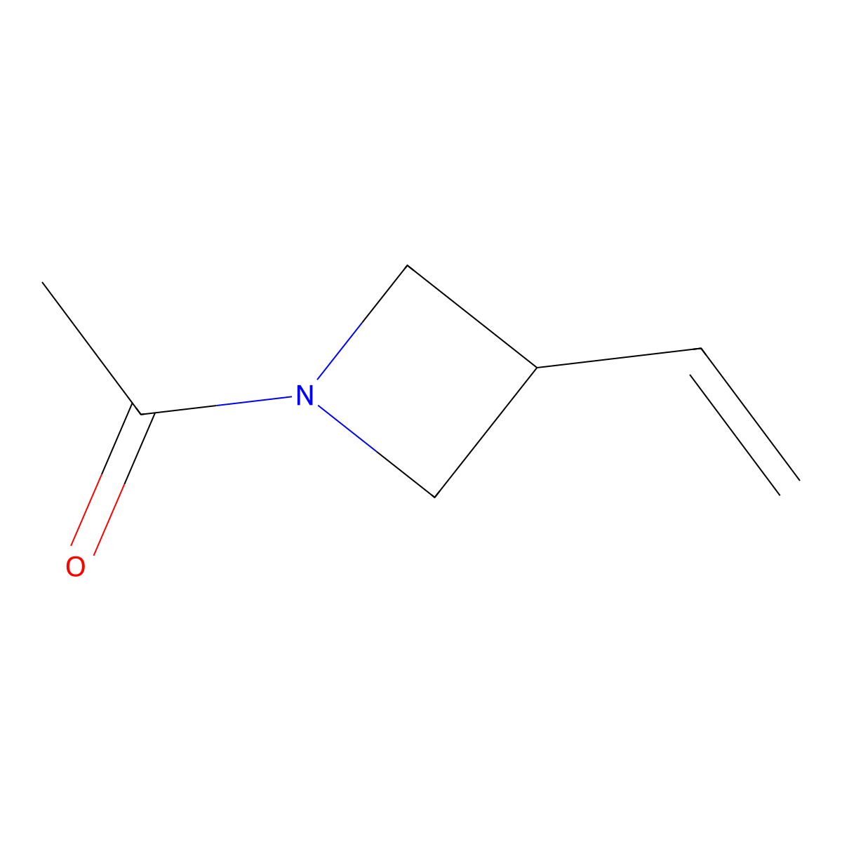 1-(3-Ethenylazetidin-1-yl)ethan-1-one molecular structure, CAS 1822674-39-4