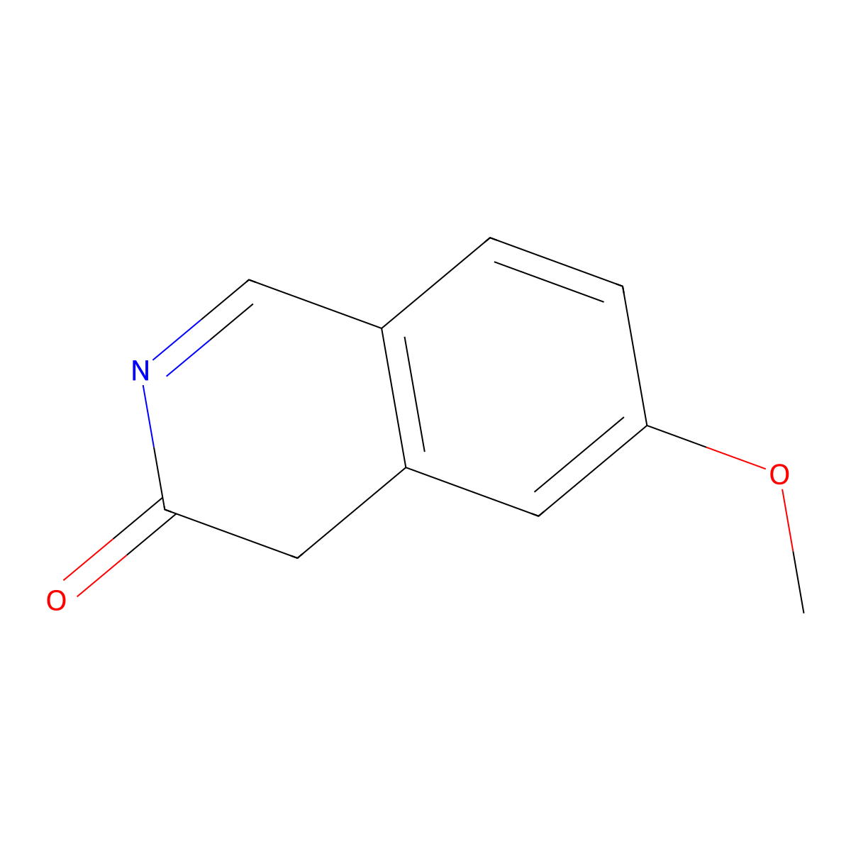 6-methoxyisoquinolin-3(2H)-one molecular structure, CAS 1822689-28-0