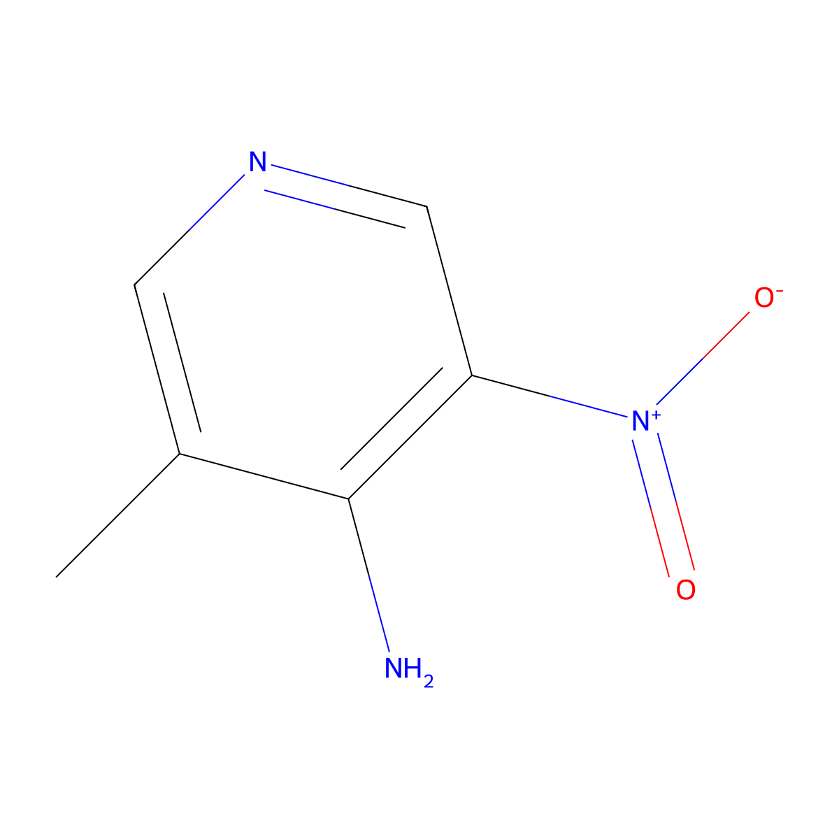 3-Methyl-5-nitropyridin-4-amine molecular structure, CAS 18227-67-3