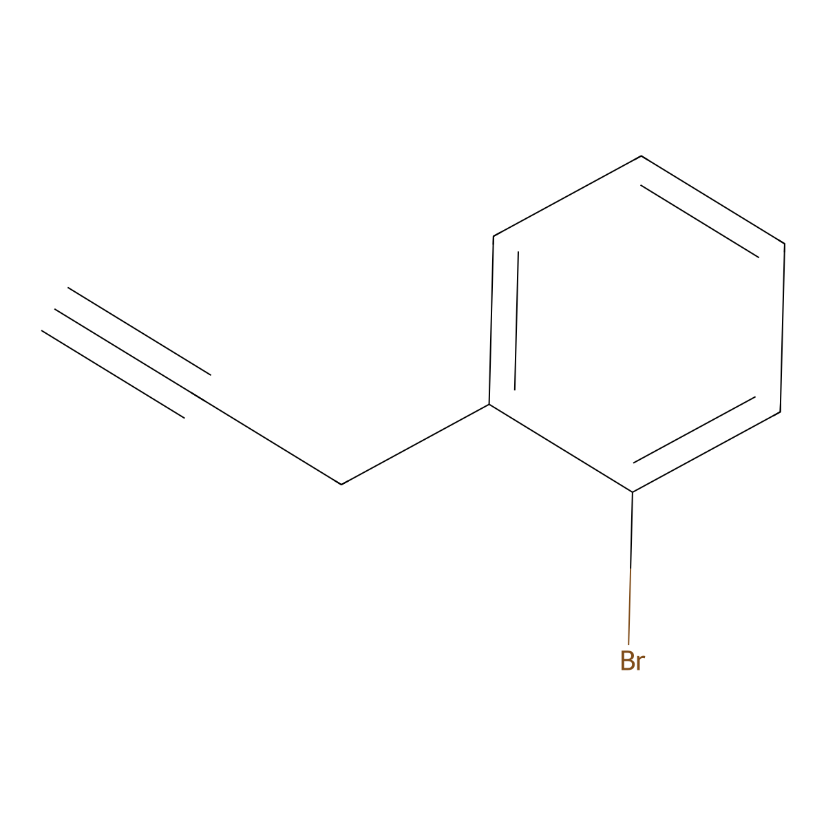 1-Bromo-2-prop-2-yn-1-ylbenzene molecular structure, CAS 182276-11-5