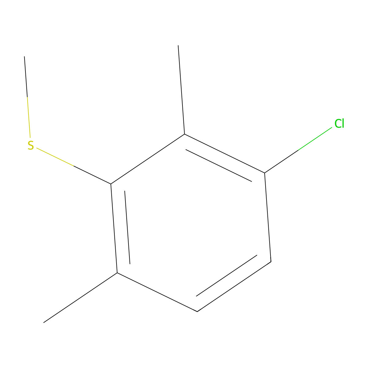 (3-Chloro-2,6-dimethylphenyl)(methyl)sulfane molecular structure, CAS 1822764-57-7