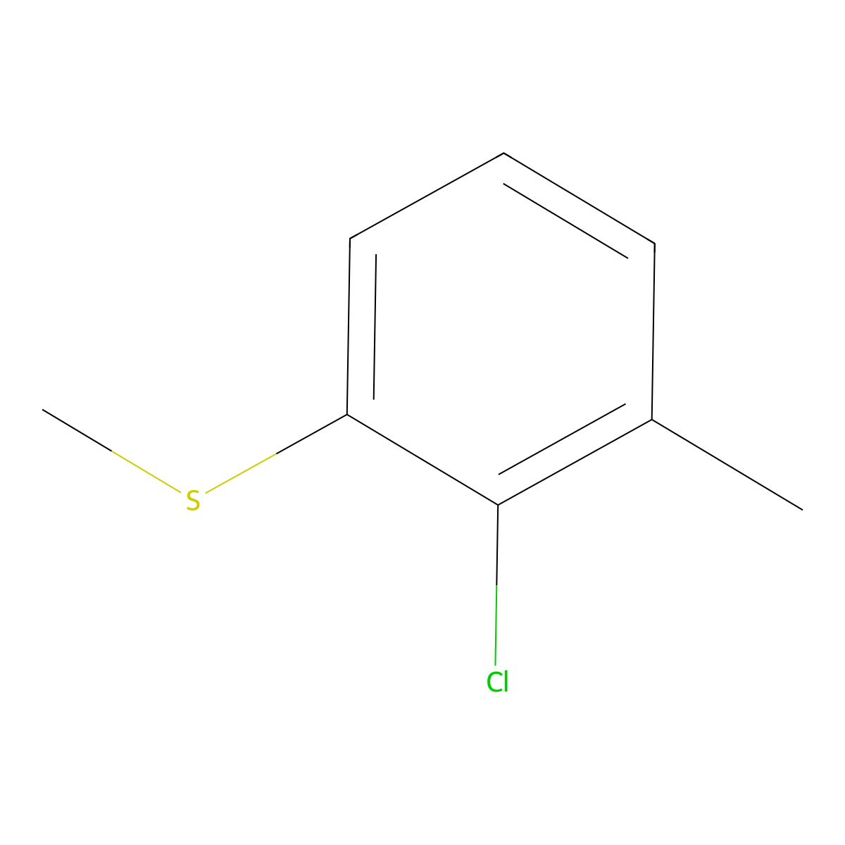 (2-Chloro-3-methylphenyl)(methyl)sulfane molecular structure, CAS 1822766-92-6