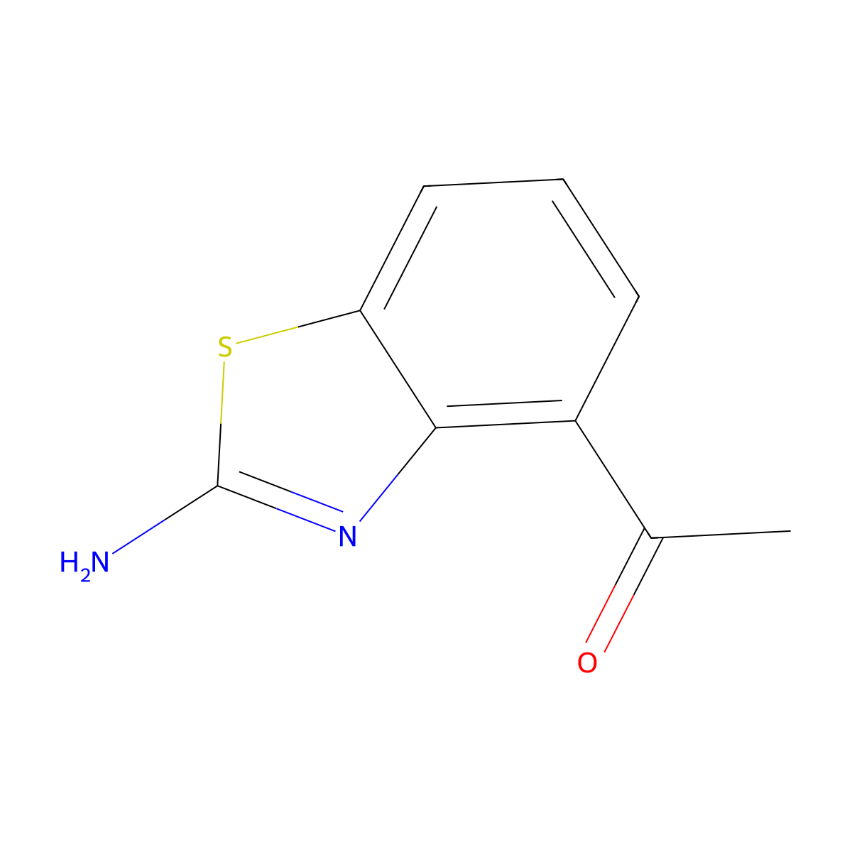 1-(2-Aminobenzo[d]thiazol-4-yl)ethanone molecular structure, CAS 1822780-60-8