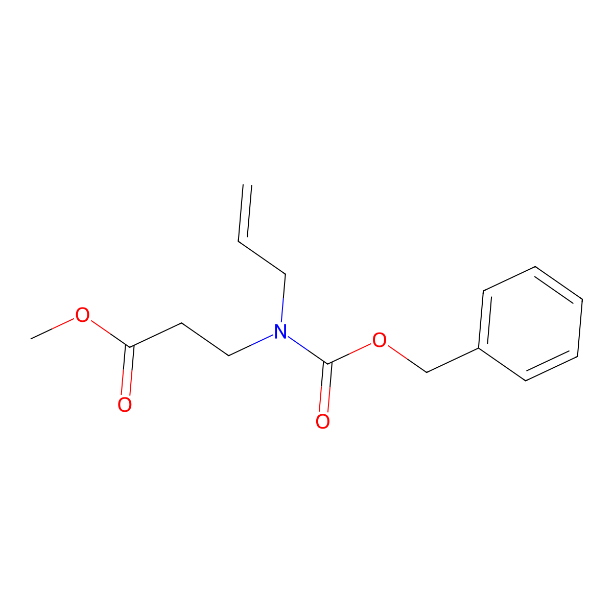 Methyl 3-{[(benzyloxy)carbonyl](prop-2-en-1-yl)amino}propanoate molecular structure, CAS 1822786-03-7