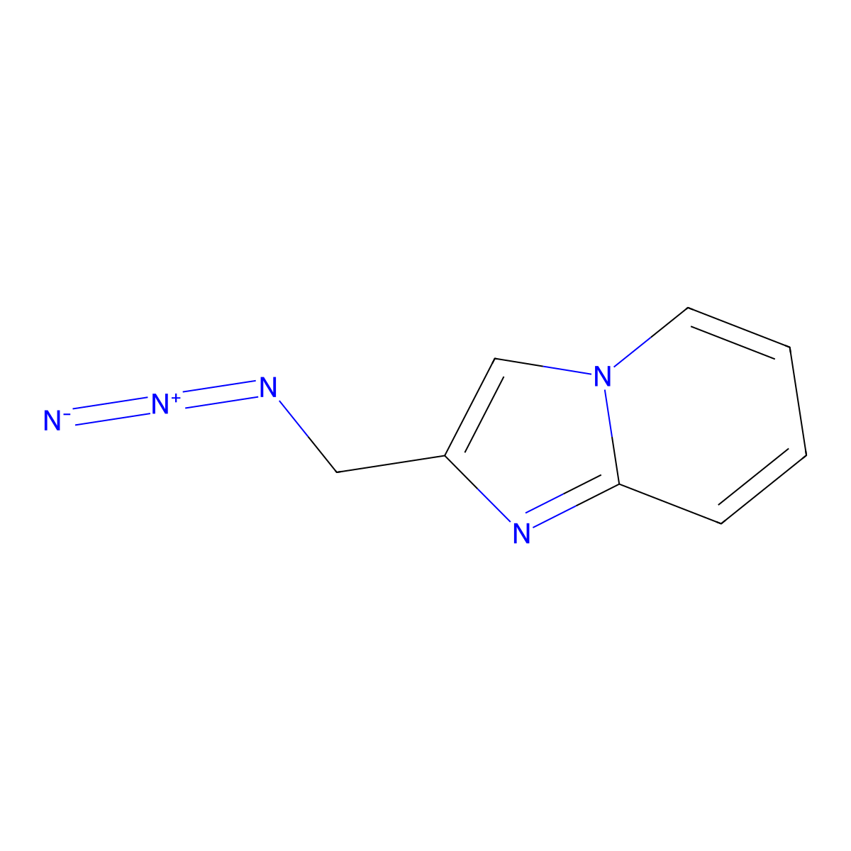 2-(Azidomethyl)imidazo[1,2-a]pyridine molecular structure, CAS 182279-10-3