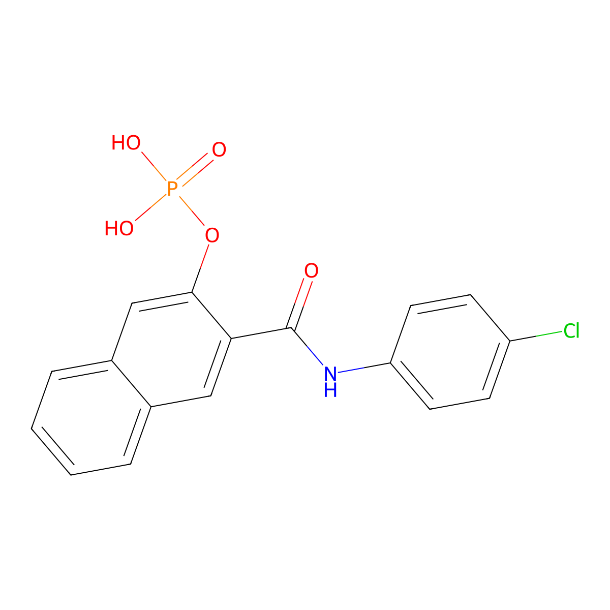 Naphtholas-ephosphate molecular structure, CAS 18228-17-6