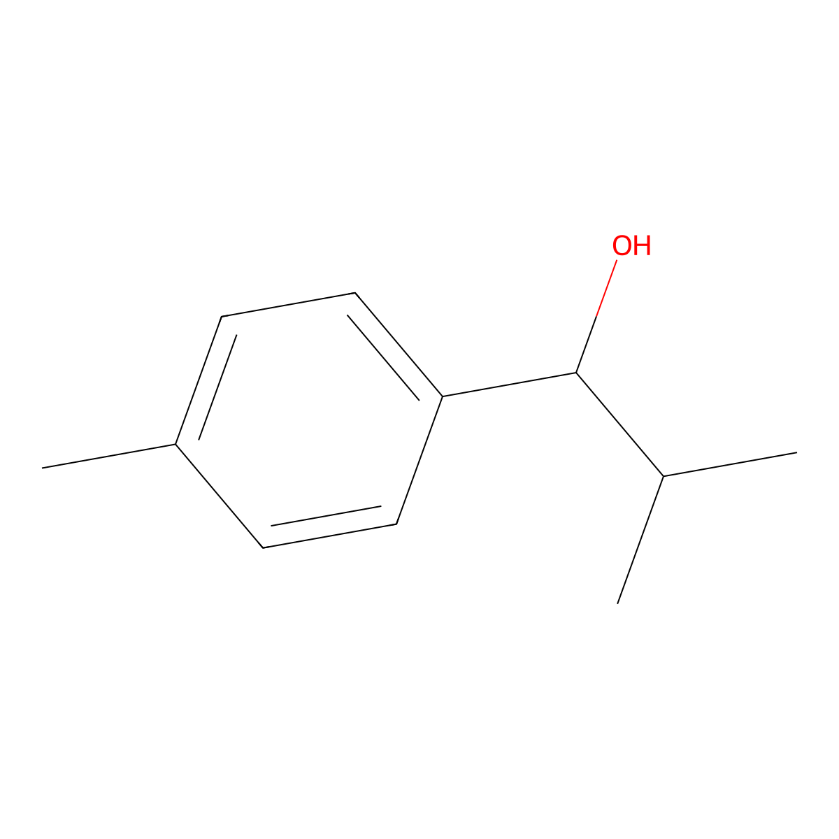 alpha-Isopropyl-p-methylbenzyl alcohol molecular structure, CAS 18228-44-9