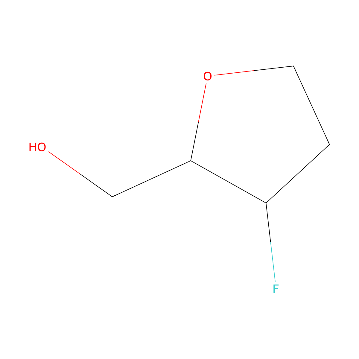 (3-Fluorooxolan-2-yl)methanol molecular structure, CAS 1822809-96-0