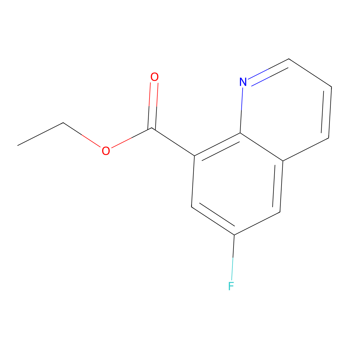 Ethyl 6-fluoroquinoline-8-carboxylate molecular structure, CAS 1822817-83-3