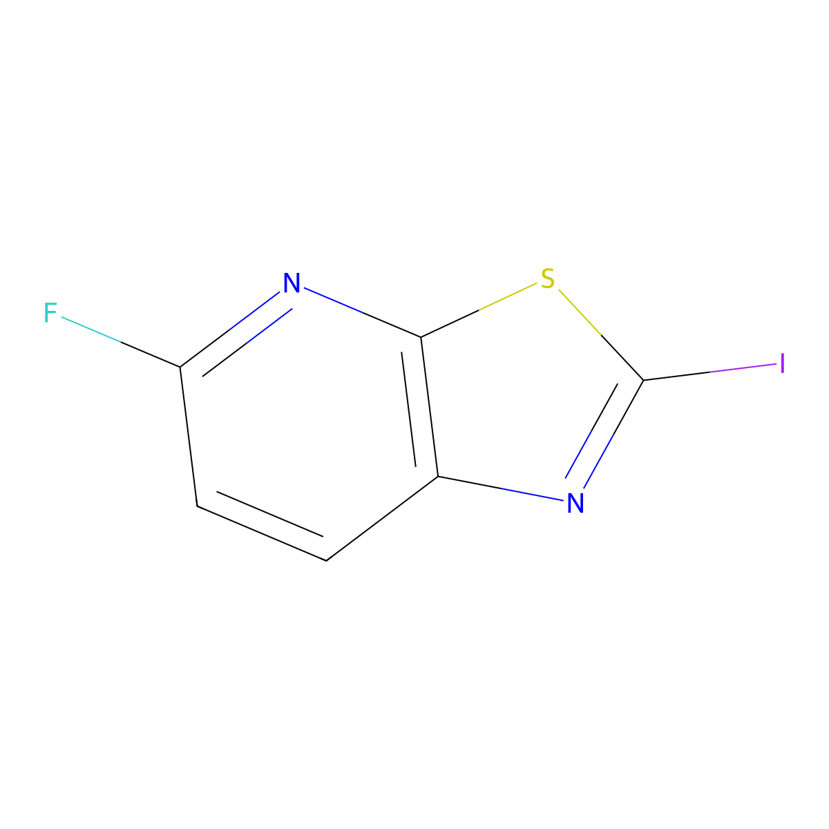 5-Fluoro-2-iodo-thiazolo[5,4-b]pyridine molecular structure, CAS 1822818-50-7